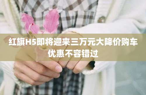 红旗H5即将迎来三万元大降价购车优惠不容错过