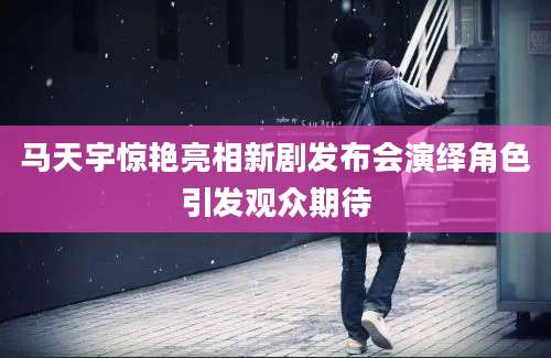 马天宇惊艳亮相新剧发布会演绎角色引发观众期待